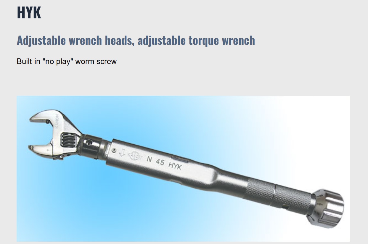 Ichiban Precision Sdn Bhd - Kanon - Kanon HYK Adjustable Wrench